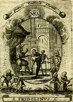 Picture 110 of 291 from Fasti Mariani cum illustrium diuorum imaginib. & elogijs prope DC. in singulos anni menses diésq SS. natales distributis (1630), leaf 240
