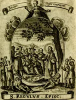 Picture 150 of 291 from Fasti Mariani cum illustrium diuorum imaginib. & elogijs prope DC. in singulos anni menses diésq SS. natales distributis (1630), leaf 320