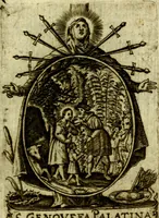 Picture 154 of 291 from Fasti Mariani cum illustrium diuorum imaginib. & elogijs prope DC. in singulos anni menses diésq SS. natales distributis (1630), leaf 330