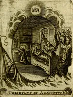 Picture 157 of 291 from Fasti Mariani cum illustrium diuorum imaginib. & elogijs prope DC. in singulos anni menses diésq SS. natales distributis (1630), leaf 338