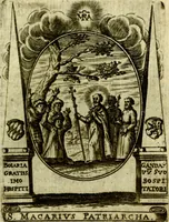Picture 165 of 291 from Fasti Mariani cum illustrium diuorum imaginib. & elogijs prope DC. in singulos anni menses diésq SS. natales distributis (1630), leaf 356