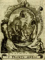 Picture 172 of 291 from Fasti Mariani cum illustrium diuorum imaginib. & elogijs prope DC. in singulos anni menses diésq SS. natales distributis (1630), leaf 370