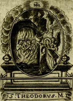 Picture 177 of 291 from Fasti Mariani cum illustrium diuorum imaginib. & elogijs prope DC. in singulos anni menses diésq SS. natales distributis (1630), leaf 380