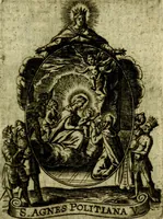 Picture 180 of 291 from Fasti Mariani cum illustrium diuorum imaginib. & elogijs prope DC. in singulos anni menses diésq SS. natales distributis (1630), leaf 386