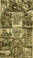 An illustration from Fasti Mariani cum illustrium diuorum imaginib. & elogijs prope DC. in singulos anni menses diésq SS. natales distributis (1630)