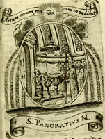 Picture 214 of 291 from Fasti Mariani cum illustrium diuorum imaginib. & elogijs prope DC. in singulos anni menses diésq SS. natales distributis (1630), leaf 456