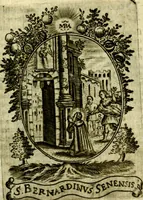 Picture 230 of 291 from Fasti Mariani cum illustrium diuorum imaginib. & elogijs prope DC. in singulos anni menses diésq SS. natales distributis (1630), leaf 488