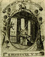 Picture 239 of 291 from Fasti Mariani cum illustrium diuorum imaginib. & elogijs prope DC. in singulos anni menses diésq SS. natales distributis (1630), leaf 506