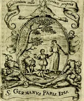 Picture 240 of 291 from Fasti Mariani cum illustrium diuorum imaginib. & elogijs prope DC. in singulos anni menses diésq SS. natales distributis (1630), leaf 508