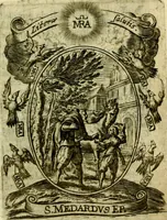 Picture 253 of 291 from Fasti Mariani cum illustrium diuorum imaginib. & elogijs prope DC. in singulos anni menses diésq SS. natales distributis (1630), leaf 538
