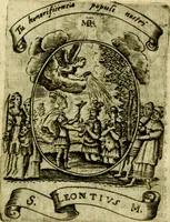 Picture 272 of 291 from Fasti Mariani cum illustrium diuorum imaginib. & elogijs prope DC. in singulos anni menses diésq SS. natales distributis (1630), leaf 576
