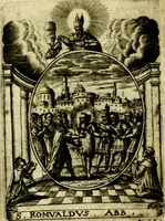 Picture 275 of 291 from Fasti Mariani cum illustrium diuorum imaginib. & elogijs prope DC. in singulos anni menses diésq SS. natales distributis (1630), leaf 582