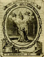 Picture 279 of 291 from Fasti Mariani cum illustrium diuorum imaginib. & elogijs prope DC. in singulos anni menses diésq SS. natales distributis (1630), leaf 590