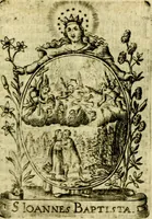 An illustration from Fasti Mariani cum illustrium diuorum imaginib. & elogijs prope DC. in singulos anni menses diésq SS. natales distributis (1630)