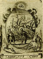 Picture 288 of 291 from Fasti Mariani cum illustrium diuorum imaginib. & elogijs prope DC. in singulos anni menses diésq SS. natales distributis (1630), leaf 608