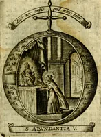 Picture 37 of 291 from Fasti Mariani cum illustrium diuorum imaginib. & elogijs prope DC. in singulos anni menses diésq SS. natales distributis (1630), leaf 88