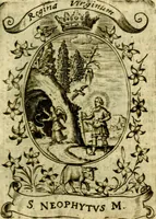 Picture 39 of 291 from Fasti Mariani cum illustrium diuorum imaginib. & elogijs prope DC. in singulos anni menses diésq SS. natales distributis (1630), leaf 92