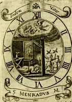 An illustration from Fasti Mariani cum illustrium diuorum imaginib. & elogijs prope DC. in singulos anni menses diésq SS. natales distributis (1630)