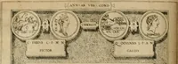 An illustration from Fastos magistratvvm et trivmphorvm Romanorvm ab vrbe condita ad Avgvsti obitvm, ex antiqvis tam nvmismatvm qvam marmorvm monvmentis restitvtos (1566)