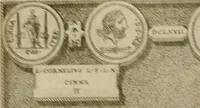 An illustration from Fastos magistratvvm et trivmphorvm Romanorvm ab vrbe condita ad Avgvsti obitvm, ex antiqvis tam nvmismatvm qvam marmorvm monvmentis restitvtos (1566)