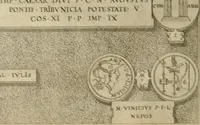 Picture 185 of 211 from Fastos magistratvvm et trivmphorvm Romanorvm ab vrbe condita ad Avgvsti obitvm, ex antiqvis tam nvmismatvm qvam marmorvm monvmentis restitvtos (1566), leaf 237