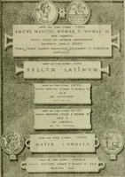 An illustration from Fastos magistratvvm et trivmphorvm Romanorvm ab vrbe condita ad Avgvsti obitvm, ex antiqvis tam nvmismatvm qvam marmorvm monvmentis restitvtos (1566)