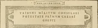 An illustration from Fastos magistratvvm et trivmphorvm Romanorvm ab vrbe condita ad Avgvsti obitvm, ex antiqvis tam nvmismatvm qvam marmorvm monvmentis restitvtos (1566)