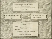 An illustration from Fastos magistratvvm et trivmphorvm Romanorvm ab vrbe condita ad Avgvsti obitvm, ex antiqvis tam nvmismatvm qvam marmorvm monvmentis restitvtos (1566)
