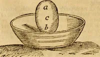 An illustration from Father Malebranche his treatise concerning the search after truth : the whole work complete. To which is added the author's treatise of nature and grace: being a consequence of the principles contained in the search. Together with his answer to the animadversions upon the first volume: his defence against the accusations of Monsieur de la Ville, etc. relating to the same subject (1700)