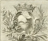 An illustration from Festa Accademica di lettere, e d'armi per la glorisa esaltazione al trono pontificio della santita di nostro signore Benedetto XIV ed alla medesima consecrata (1740)