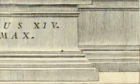 Picture 15 of 17 from Festa Accademica di lettere, e d'armi per la glorisa esaltazione al trono pontificio della santita di nostro signore Benedetto XIV ed alla medesima consecrata (1740), leaf 41