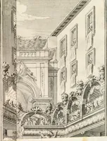 An illustration from Festa Accademica di lettere, e d'armi per la glorisa esaltazione al trono pontificio della santita di nostro signore Benedetto XIV ed alla medesima consecrata (1740)