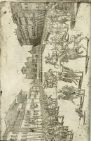 An illustration from Feste nelle nozze del serenissimo don Francesco Medici gran dvca di Toscana; et della sereniss. sua consorte la sig. Bianca Cappello (1579)