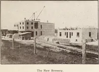 An illustration from A few facts about the city of Saskatoon : something of its past, present and prospects for the future, a city of opportunities. A railway centre. The hub of the great hard wheat area of Central Saskatchewan (1907)