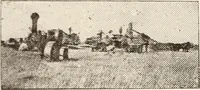An illustration from A few facts about the city of Saskatoon : something of its past, present and prospects for the future, a city of opportunities. A railway centre. The hub of the great hard wheat area of Central Saskatchewan (1907)