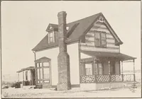 An illustration from A few facts about the city of Saskatoon : something of its past, present and prospects for the future, a city of opportunities. A railway centre. The hub of the great hard wheat area of Central Saskatchewan (1907)