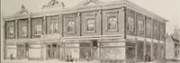 An illustration from A few facts about the city of Saskatoon : something of its past, present and prospects for the future, a city of opportunities. A railway centre. The hub of the great hard wheat area of Central Saskatchewan (1907)