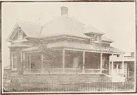 An illustration from A few facts about the city of Saskatoon : something of its past, present and prospects for the future, a city of opportunities. A railway centre. The hub of the great hard wheat area of Central Saskatchewan (1907)