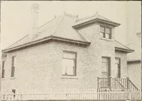 An illustration from A few facts about the city of Saskatoon : something of its past, present and prospects for the future, a city of opportunities. A railway centre. The hub of the great hard wheat area of Central Saskatchewan (1907)