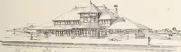 An illustration from A few facts about the city of Saskatoon : something of its past, present and prospects for the future, a city of opportunities. A railway centre. The hub of the great hard wheat area of Central Saskatchewan (1907)