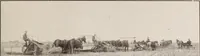 An illustration from A few facts about the city of Saskatoon : something of its past, present and prospects for the future, a city of opportunities. A railway centre. The hub of the great hard wheat area of Central Saskatchewan (1907)