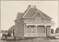 An illustration from A few facts about the city of Saskatoon : something of its past, present and prospects for the future, a city of opportunities. A railway centre. The hub of the great hard wheat area of Central Saskatchewan (1907)