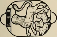 An illustration from Führer durch den symbolischen und typologischen Bilderkreis der christlichen Kunst des Mittelalters (1920)