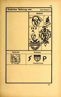 An illustration from Führer für sammler von Porzellan und Fayence, Steinzeug, Steingut usw : Vollständiges Verzeichnis der auf älterem Porzellan, Fayence, Steingut usw. befindlichen Marken (1919)