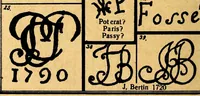 An illustration from Führer für sammler von Porzellan und Fayence, Steinzeug, Steingut usw : Vollständiges Verzeichnis der auf älterem Porzellan, Fayence, Steingut usw. befindlichen Marken (1919)