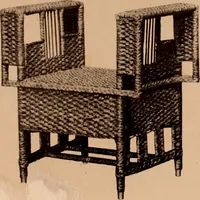 An illustration from Fiber rush, imported malacca and mission furniture. (1904)