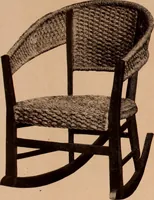 An illustration from Fiber rush, imported malacca and mission furniture. (1904)