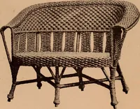 An illustration from Fiber rush, imported malacca and mission furniture. (1904)