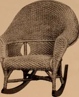 An illustration from Fiber rush, imported malacca and mission furniture. (1904)