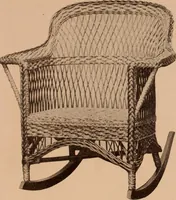 An illustration from Fiber rush, imported malacca and mission furniture. (1904)